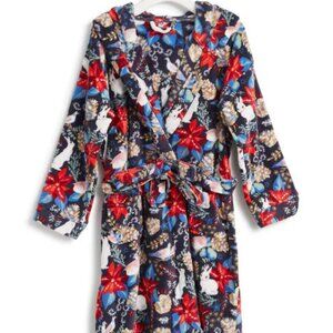 Vera Bradley Winter Forest Fleece Robe | Size L/XL